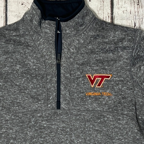 Virginia Tech Hokies Vtech Better Sweater Style Fleece Coat Jacket - Picture 2 of 7